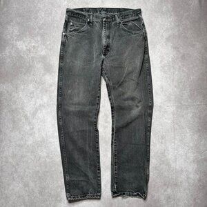 Black Distressed Vintage Wrangler Denim Jeans